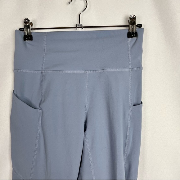 Fabletics Blue Oasis PureLuxe High Waisted Twist 7/8 Athletic Leggings XS - Picture 7 of 8